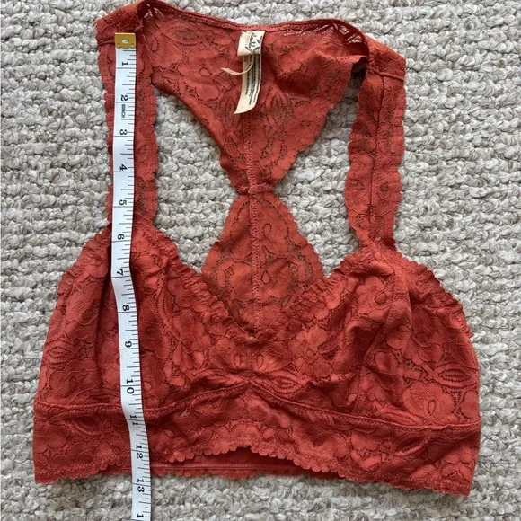 Free People Intimately Lace Bralette in Rust Size Small - Picture 4 of 6